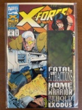 X Force Comic #25 Marvel Comics Special X Men Anniversary Issue Hologram Card on Cover