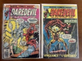 2 Issues Daredevil Comic #125 & #138 Marvel Comics 1975 Bronze Age Ghost Rider Copperhead