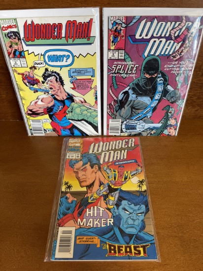 3 Issues Wonder Man Comic #3 #4 Annual #2 Marvel Comics KEY 1st Appearance of Splice