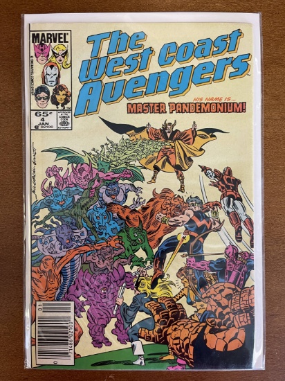 West Coast Avengers Comics #4 Marvel Comics 1986 Copper Age KEY 1st Appearance of Pandemonium