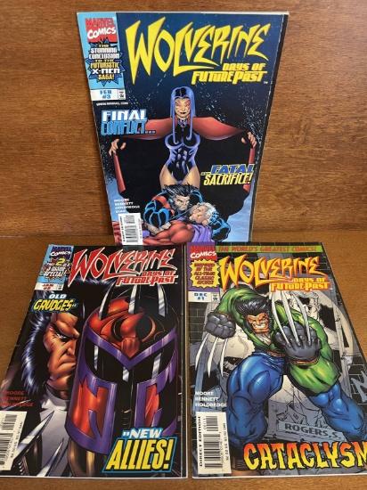 3 Issues Wolverine Days of Future Past #1-3 Marvel Comics Full Set KEY 1st Issue