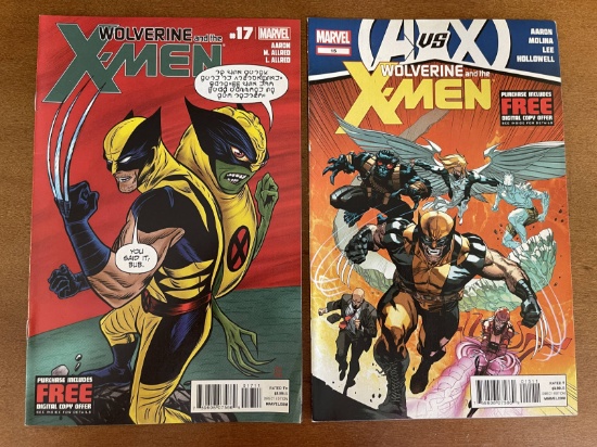 2 Issues Wolverine and the XMen Comics #15 #17 Marvel Comics Aaron Molina Lee Hollowell