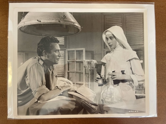Original Publicity Photo 8x10 of Audrey Hepburn Peter Finch 1959 for The Nuns Story Warner Bros