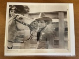 Reprint Photo Still 8x10 of Tom Mix from Howlin Jones and his horse Tony 1958
