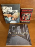 3 Softcover Books About Alfred Hitchcock Making of Psycho, Casting a Shadow, Complete Films