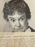 Universal-International Press Release and Photo For Harvey Featuring Josephine Hull 1959