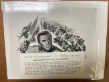 Spartacus Artist Photo Featuring Kirk Douglas 1960 Universal Stanley Kubrick Press Release