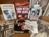 Lot of Gone With The Wind Collectibles, 3 Books, Calendar, Clark Gable Vivien Leigh Pictures