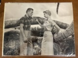 1 Large Movie Still From South Pacific in a Key Scene with Mitzi Gaynor Rosanno Brazzi