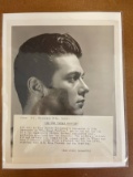 Tony Curtis 1951 Universal Press Release and 8X10 Photo Still Prolfile