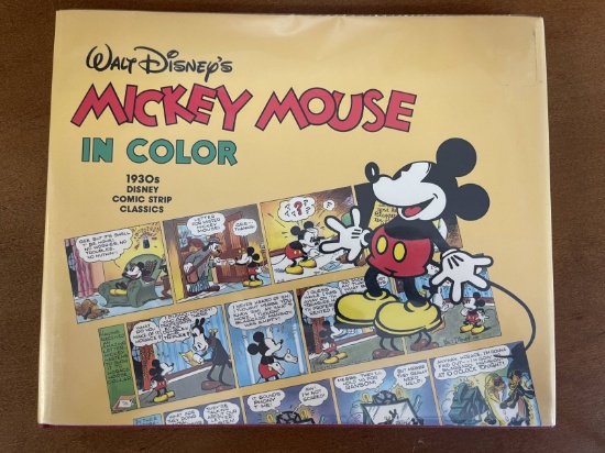 Hardcover Book Walt Disneys Mickey Mouse in Color 1930s Comic Strip Classics Pantheon Books 1988 Als