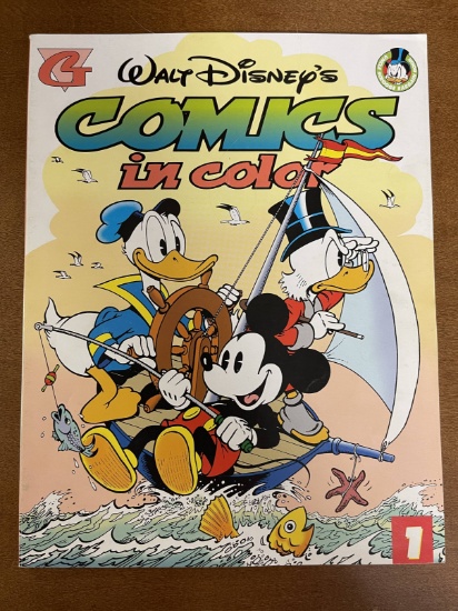 Walt Disney Comics in Color Paperback Book #1 Gladstone Imprint First Printing