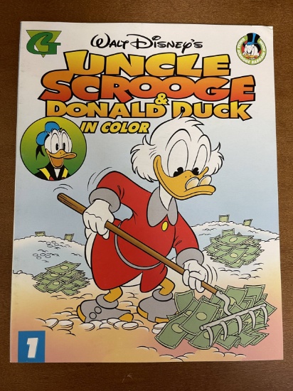Walt Disneys Uncle Scrooge & Donald Duck in Color PB Book #1 Gladstone Imprint First Printing