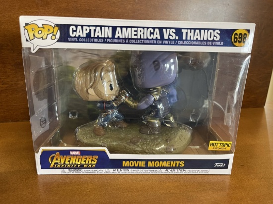Marvel Movie Moments Captain America Vs Thanos Funko Pop Figures #698 NEW Disney Avenger Infinity Wa