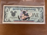 Uncirculated Disney Dollar 1987 Walt Disney Company For Disney Resorts Mickey Mouse on the Front
