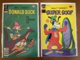 2 Issues Walt Disney Super Goof Comic #36 Whitman 1975 Walt Disney Donald Duck Comic #188 Gold Key 1