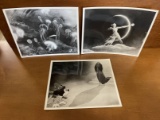 3 Items Vintage Walt Disney Production Fantasia Movie Publicity Photos 8 x 10 BW Mickey Mouse as Sor