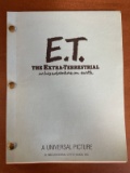 Vintage ET The Extra-Terrestrial Movie Shooting Script By Melissa Matheson 1982 Universal Pictures A