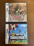 2 Nintendo DS Games New Super Mario Bros DS Zelda Phantom Hourglass DS Clean & Tested in Original Ca