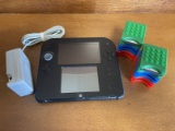 Nintendo 2DS Game System Cleaned & Tested Works Great with Power Cord 5 Games 6 Lego Game Cases