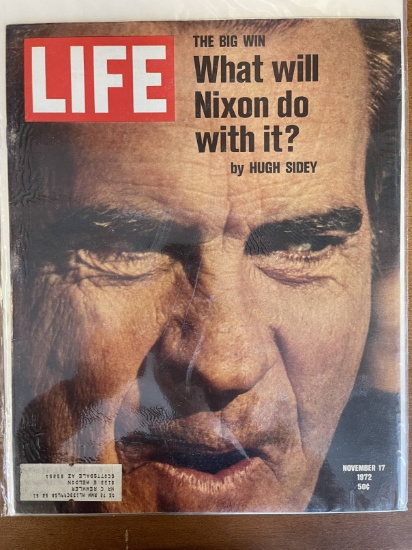 Life Magazine November 1972 The Big Win What Will Nixon Do With It? Bronze Age