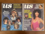 2 Issues Us March 1979 & March 1979 Barry Manilow Cher Natalie Wood