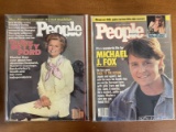 2 Issues People Magazine March 1979 & December 1989 Michael J Fox Back to the Future