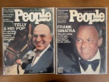 2 Issues People Magazine April 1976 & May 1976 Frank Sinatra Kojak Nixon