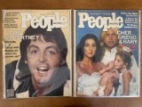 2 Issues People Magazine June 1976 & Sept 1976 Cher Paul McCartney