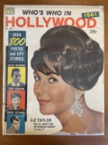 Who's Who in Hollywood Magazine #16 Dell Publications 1961 Liz Taylor Silver Age