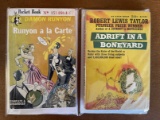 2 Paperback Mysteries Adrift in a Boneyard Robert Lewis Taylor & Runyon a la Carte Damon Runyon Pock