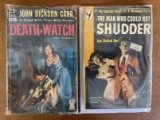 2 Paperback Mysteries by John Dickson Carr The Man Who Could Not Shutter & Death Watch Pocket Book