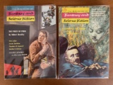 2 Issues The Magazine of Fantasy & Science Fiction April 1958 May 1958 Silver Age