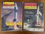 2 Issues The Magazine of Fantasy & Science Fiction November 1958 January 1957 Silver Age