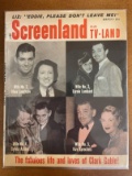 Screenland Plus TV Land Magazine March 1961 Popular Library Life & Loves of Clark Gable