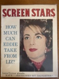 Screen Stars Magazine August 1960 Lana Turner Liz Taylor 25 Cents