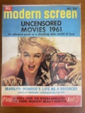 Modern Screen Magazine October 1961 Dell Publications Silver Age Marilyn Monroe on Cover