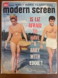 Modern Screen Magazine July 1960 Dell Publications Silver Age Elizabeth Taylor on Cover