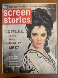 Screen Stories Magazine August 1962 Dell Publications Silver Age Liz Taylor