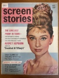 Screen Stories Magazine October 1961 Dell Publications Silver Age Audrey Hepburn on Cover