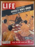 Life Magazine December 1957 Information Officer with Monks in Laos Silver Age