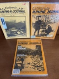 3 Issues California Mining Journal Magazines July 1984 February 1990 March 1990