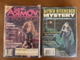 2 Issues Alfred Hitchcock Mystery Magazine Apr 1998 Isaac Asimov Science Fiction Magazine Aug 1987