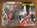 2 French Language Graphic Novels Spider Man #1 & 9A Marvel Now! Panini Comics