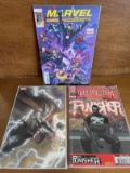 3 French Language Graphic Novels Marvel Saga The Punisher 7 Marvel 15 Marvel Heroes Passage De Flamb