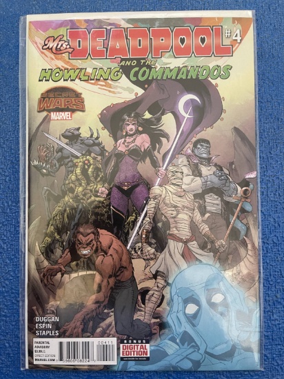 Mrs Deadpool and the Howling Commandos Comic #4 Secret Wars Marvel