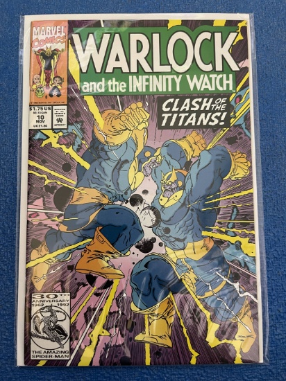 Warlock and the Infinity Watch Comic #10 Marvel Comics THANOS COVER