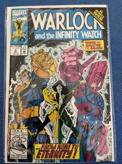 Warlock and the Infinity Watch Comic #9 Marvel Comics Key Origin of NEBULA