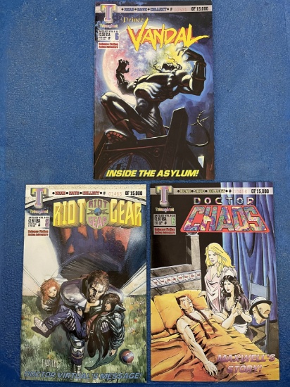 3 Limited Collectors Triumphant Comics Issues Prince Vandal Doctor Chaos Riot Gear