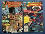 2 West Coast Avengers Comics #46 (Key) and #75 (Giant Sized) Marvel Comics Copper Age